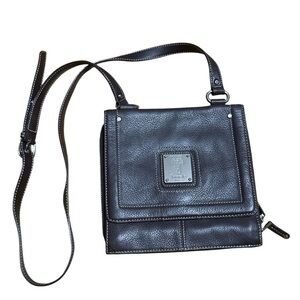 Tignanello crossbody bags brown leather snap